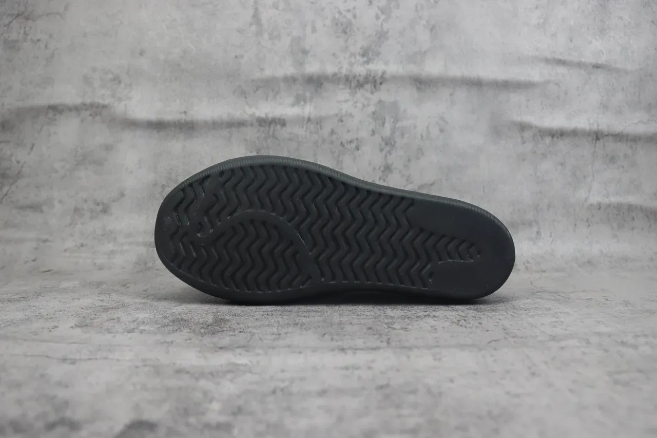 Adidas Black White Slip-On Molded Sole Sneakers 8