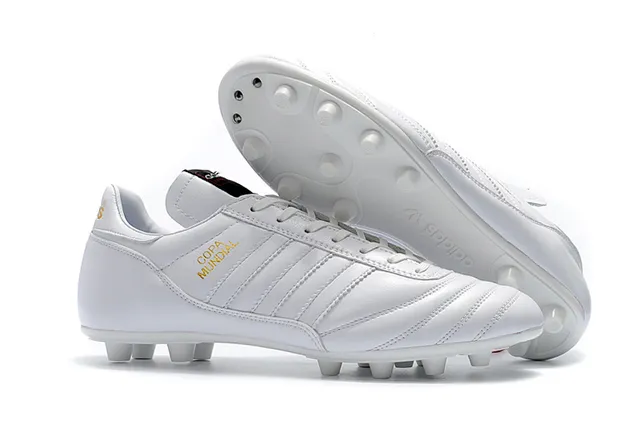 Adidas Copa Mundial Preto Branco Sapatos de Futebol para solo firme 8