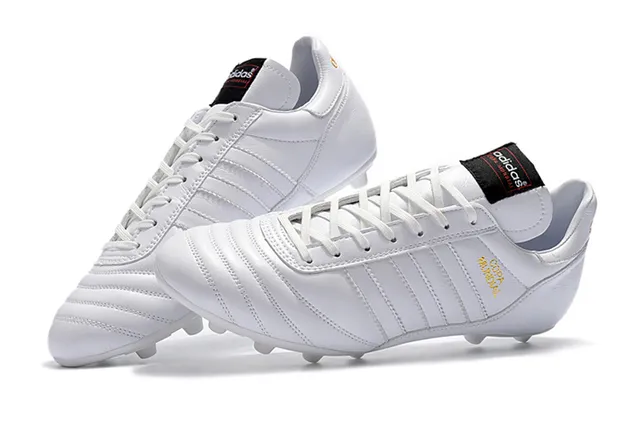 Adidas Copa Mundial Preto Branco Sapatos de Futebol para solo firme 9