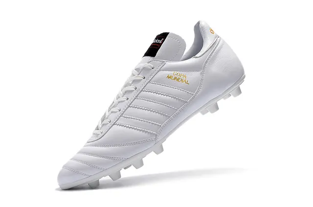 Adidas Copa Mundial Preto Branco Sapatos de Futebol para solo firme 11