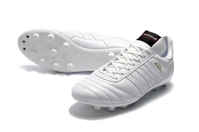 Adidas Copa Mundial Preto Branco Sapatos de Futebol para solo firme 13