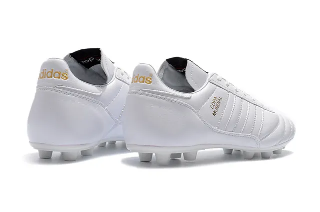 Adidas Copa Mundial Preto Branco Sapatos de Futebol para solo firme 14