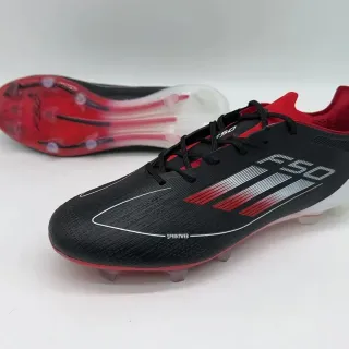 Adidas F50 Black Red Low-Cut Football Boot Sprintweb Upper Firm-Ground Soccer Shoes