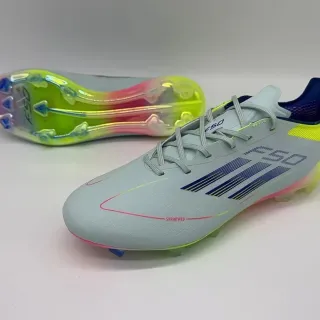 Adidas F50 Gray Multicolor Low-Cut Sprintweb Upper Firm-Ground Soccer Shoes