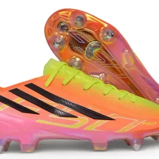 Adidas F50 Hyperfast Gradient Neon Orange Lime Green Firm-Ground Soccer Shoes