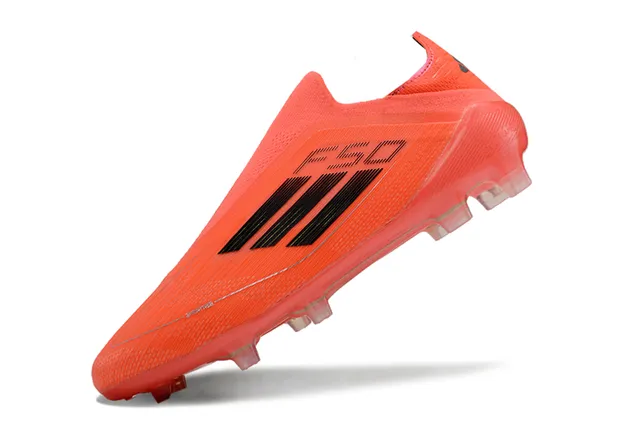 Adidas F50 Naranja Negro Firm-Ground Zapatos de Fútbol 3