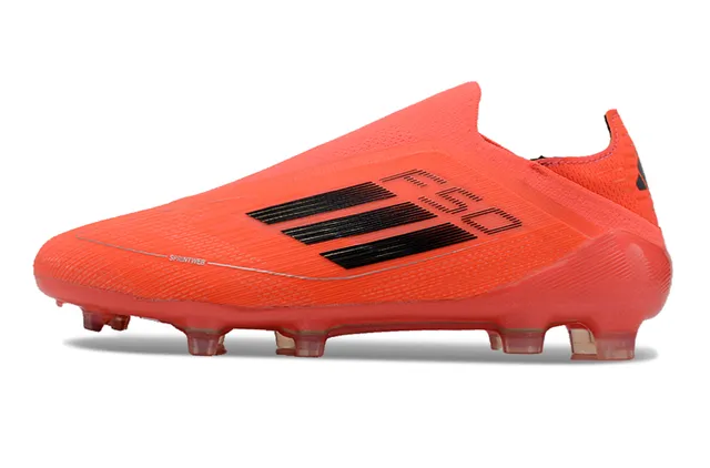 Adidas F50 Naranja Negro Firm-Ground Zapatos de Fútbol 7
