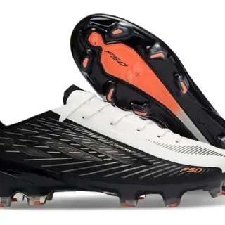 Adidas F50 Sprintweb Black White Orange Firm-Ground Soccer Shoes