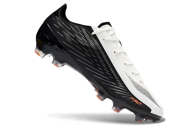 Adidas F50 Sprintweb Black White Orange Firm-Ground Soccer Shoes 2