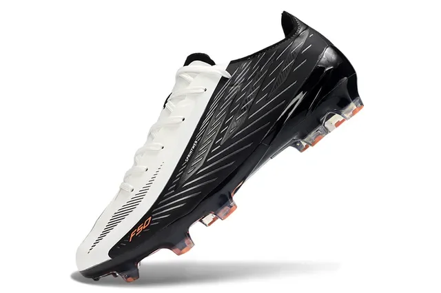 Adidas F50 Sprintweb Black White Orange Firm-Ground Soccer Shoes 3