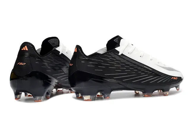 Adidas F50 Sprintweb Black White Orange Firm-Ground Soccer Shoes 5