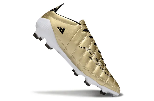 Adidas Football Boot Gold Black White Firm-Ground Soccer Shoes 2