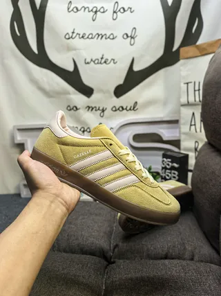 Adidas Gazelle Mustard Yellow Suede Lifestyle Sneakers 5