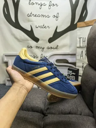Adidas Gazelle Navy and Yellow Lifestyle Sneakers 5