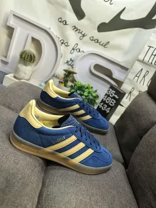 Adidas Gazelle Navy and Yellow Lifestyle Sneakers 9