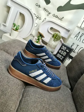 Adidas Gazelle Navy Blue Suede Lifestyle Sneakers 9