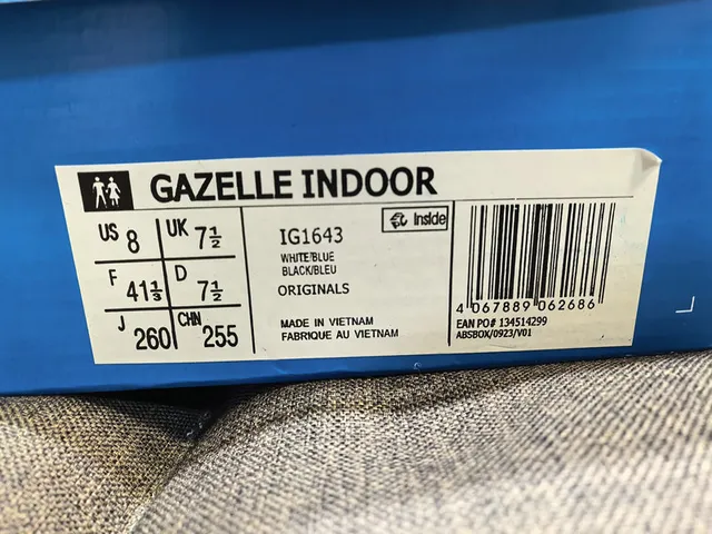 Adidas Gazelle Off-White and Blue Gradient Lifestyle Sneakers 2