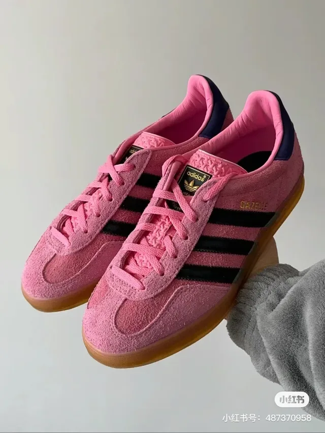 Adidas Gazelle Pink and Purple Suede Lifestyle Sneakers 5