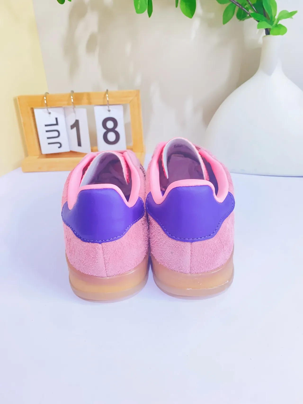 Adidas Gazelle Pink and Purple Suede Lifestyle Sneakers 7