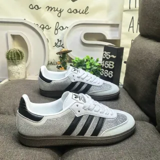 Adidas Gray Black Mesh Upper Three-Stripe Side Panel Lifestyle Sneakers