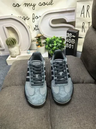 Adidas Gray Black Retro Runner Silhouette Suede And Textile Upper Lifestyle Sneakers 10