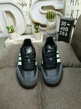 Adidas Green Brown Suede Upper Three Stripes Lifestyle Sneakers 10