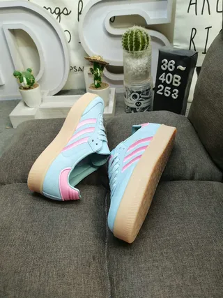 Adidas Green Brown Suede Upper Three Stripes Lifestyle Sneakers 16