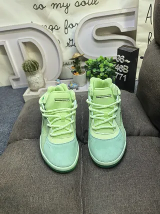 Adidas Green Layered Geometric Overlays Padded Collar Lifestyle Sneakers 10