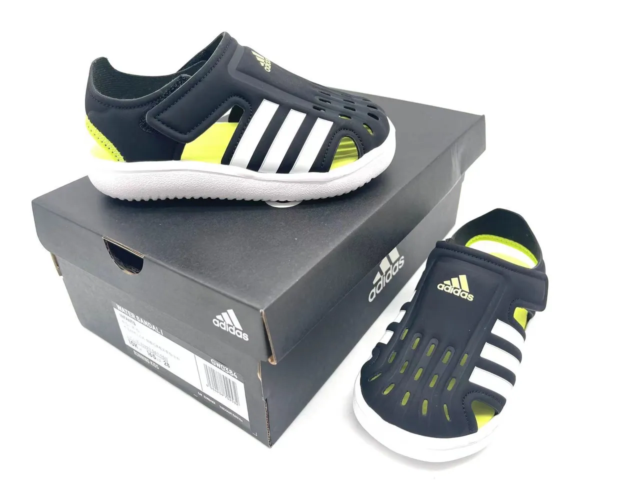 Adidas Kids Perforated Slip-On Clogs 15