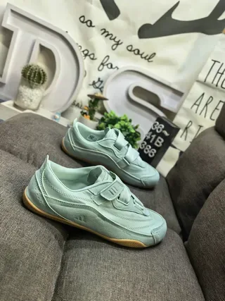 Adidas Laceless Dual Strap Mint Green Lifestyle Sneakers 9