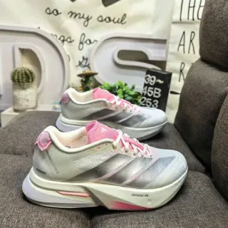 Adidas Lightstrike Pro Silver Gray and Pink Running Shoes