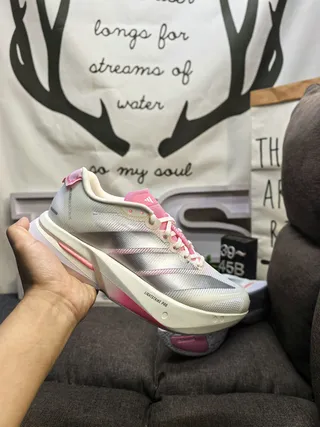 Adidas Lightstrike Pro Silver Gray and Pink Running Shoes 5