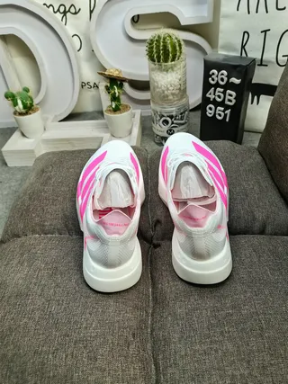 Adidas Lightstrike Pro White and Pink Running Shoes 8