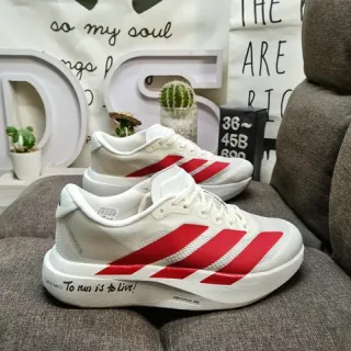 Adidas Lightstrike Pro सफेद लाल दौड़ जूते