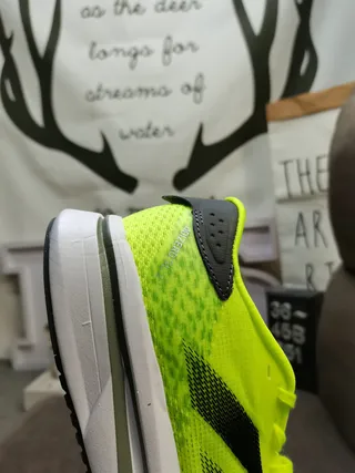 Adidas Lightstrike Pro Yellow Black Neon Engineered Mesh Three-Stripe Overlay Running Shoes 3