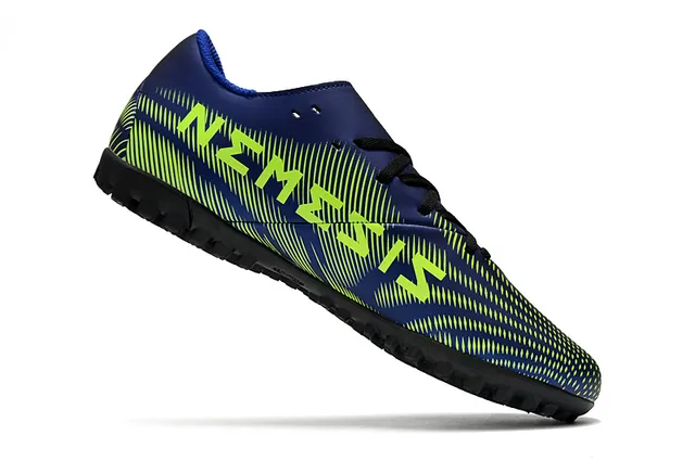 Adidas Chaussures de Football Turf Vert Marine à Coupe Basse avec Lacets et Semelle Moulée 2
