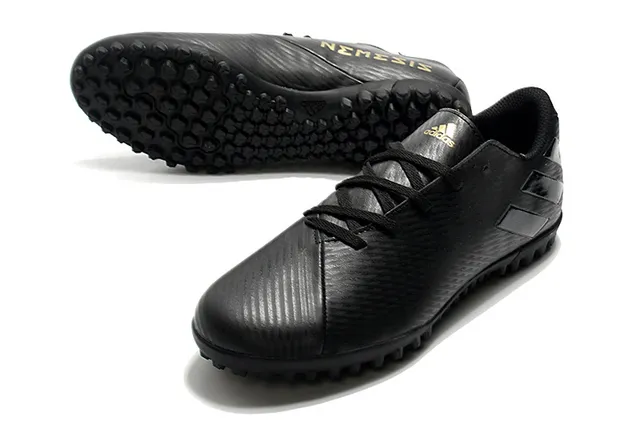 Adidas Chaussures de Football Turf Vert Marine à Coupe Basse avec Lacets et Semelle Moulée 10