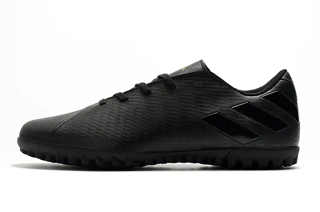 Adidas Chaussures de Football Turf Vert Marine à Coupe Basse avec Lacets et Semelle Moulée 14