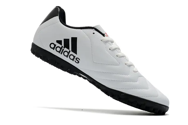 Adidas Chaussures de Football Turf Vert Marine à Coupe Basse avec Lacets et Semelle Moulée 15