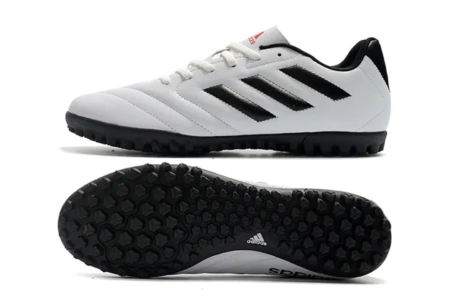 Adidas Chaussures de Football Turf Vert Marine à Coupe Basse avec Lacets et Semelle Moulée 20
