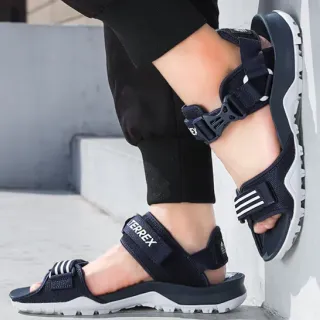 Adidas Navy White Rugged Outdoor Adjustable Strap Casual Sandals