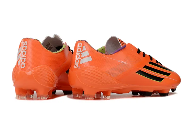 Adidas Orange Black Low-Cut Synthetic Upper Molded Conical Studs Firm-Ground Soccer Shoes 5