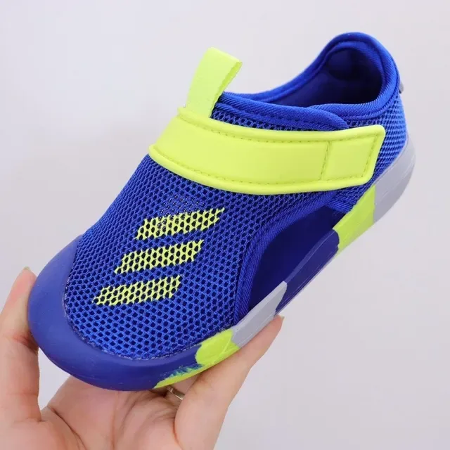 Adidas Pink and Lime Green Mesh Slip-On Lifestyle Sneakers 6