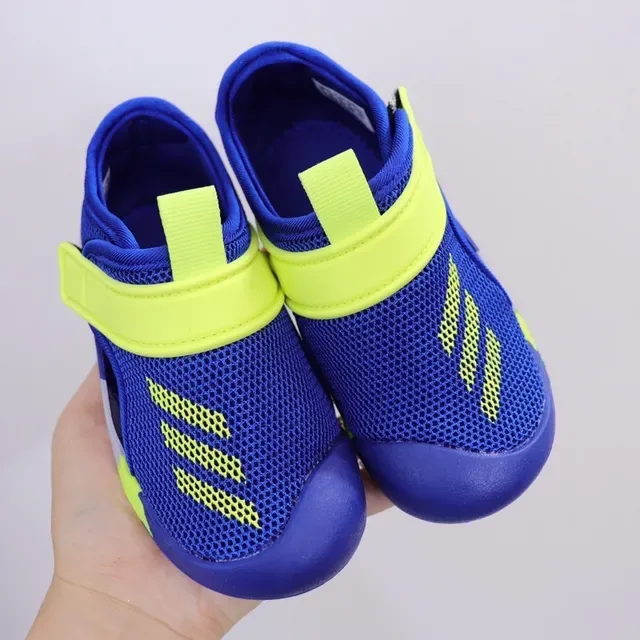 Adidas Pink and Lime Green Mesh Slip-On Lifestyle Sneakers 14