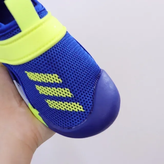 Adidas Pink and Lime Green Mesh Slip-On Lifestyle Sneakers 18