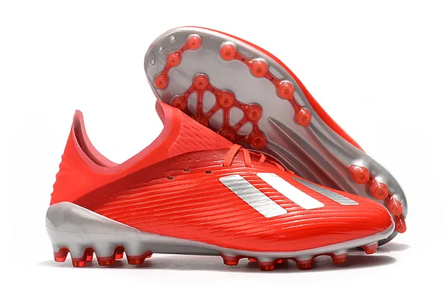 Adidas وردي بوني مضفرة أعلى شفاف ستادات مولدة أرضية صلبة أحذية كرة القدم 2