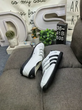 Adidas Pink White Low-Top Velcro Strap Closure Lifestyle Sneakers 6