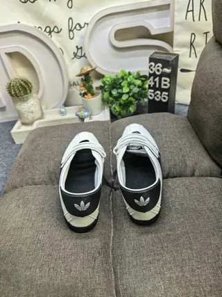 Adidas Pink White Low-Top Velcro Strap Closure Lifestyle Sneakers 8