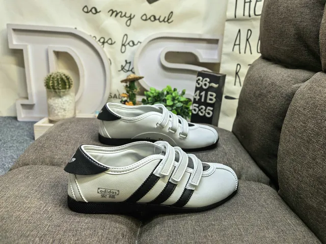 Adidas Pink White Low-Top Velcro Strap Closure Lifestyle Sneakers 11