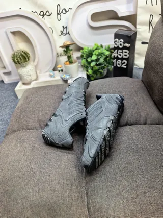Adidas Predator Black Brown Leather Upper Ribbed Synthetic Cage Lifestyle Sneakers 6